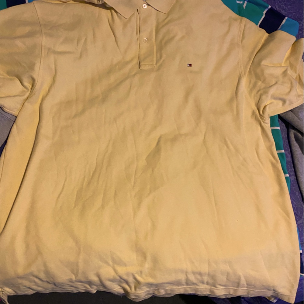 Pale yellow Tommy Hilfigure Polo 3xlt